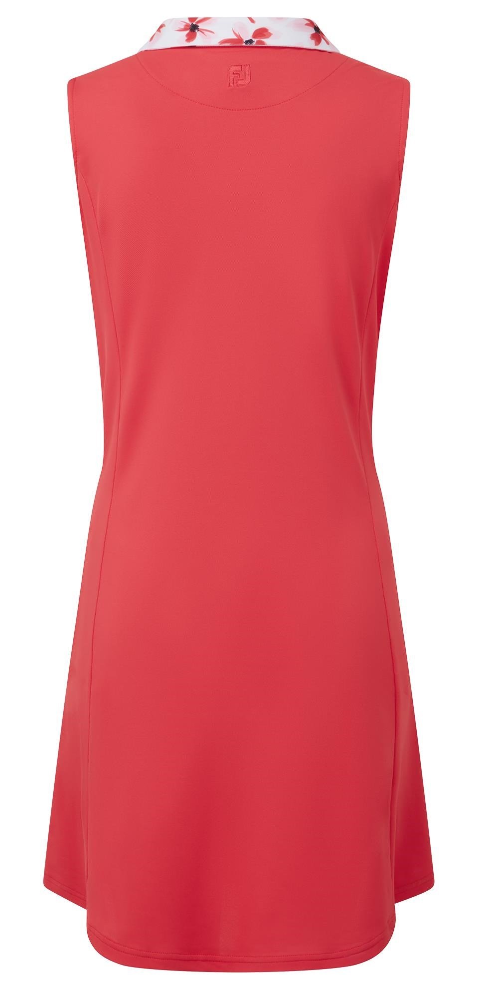FootJoy Floral Trim sukienka golfowa, czerwona