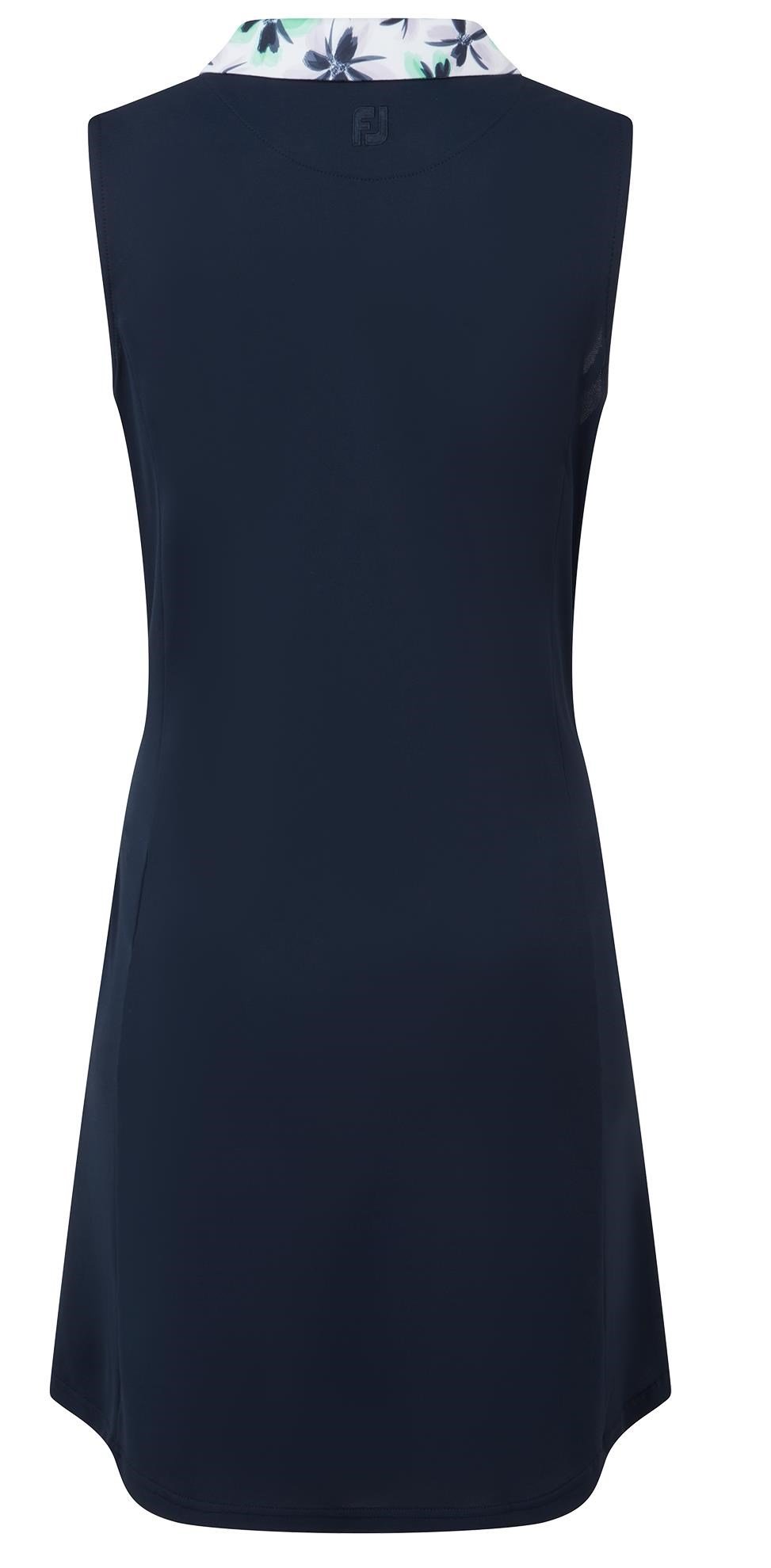 FootJoy Floral Trim sukienka golfowa, granatowa