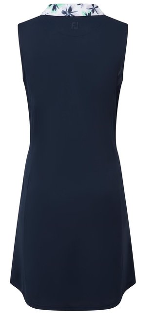 FootJoy Floral Trim sukienka golfowa, granatowa