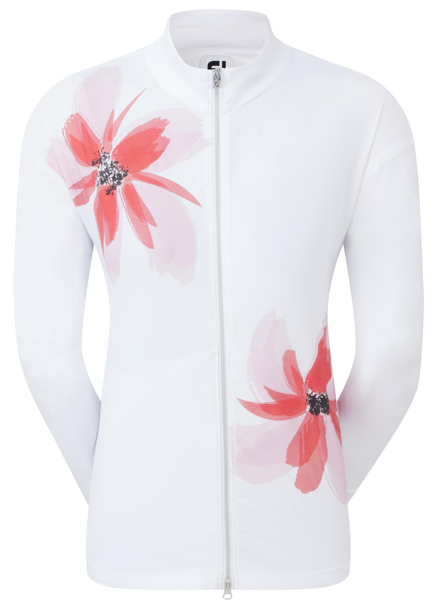 FootJoy Lightweight Full-Zip damska kurtka, biało/różowa