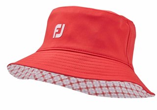 FootJoy Reversible damski kapelusz, czerwony