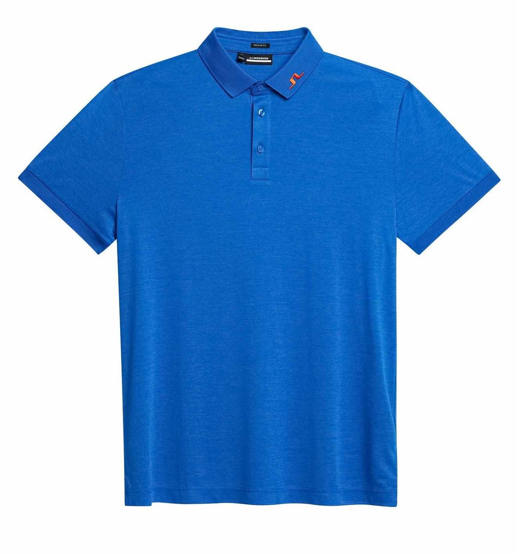 J.Lindeberg KV Regular Fit męskie polo, niebieskie