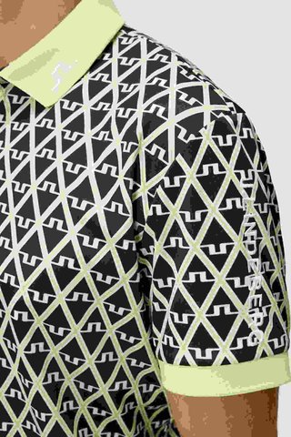 J.Lindeberg Tour Tech Regular Fit Print męskie polo, JL Navy