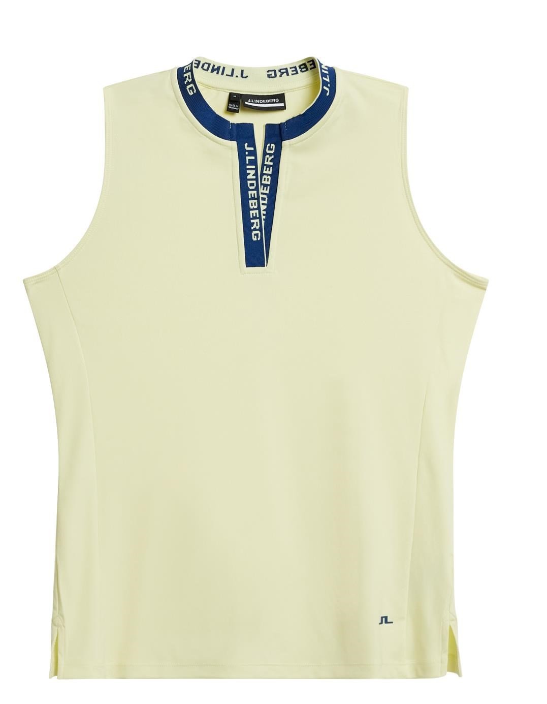 J.Lindeberg Leya Sleeveless damskie polo, żółte