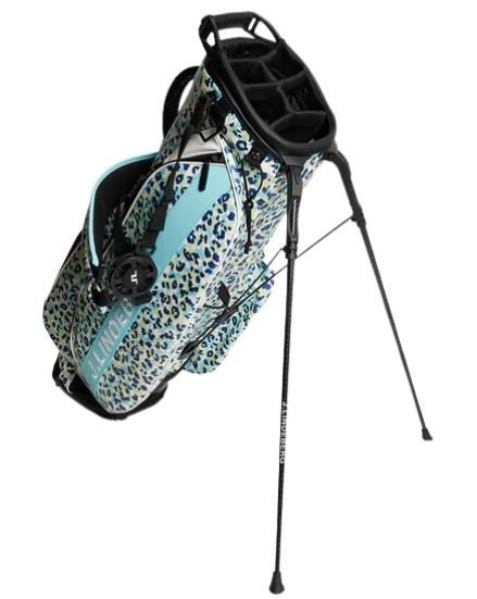 J.Lindeberg play stand bag, leopard aruba blue