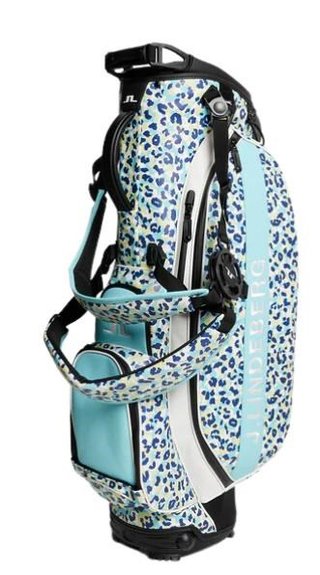 J.Lindeberg play stand bag, leopard aruba blue