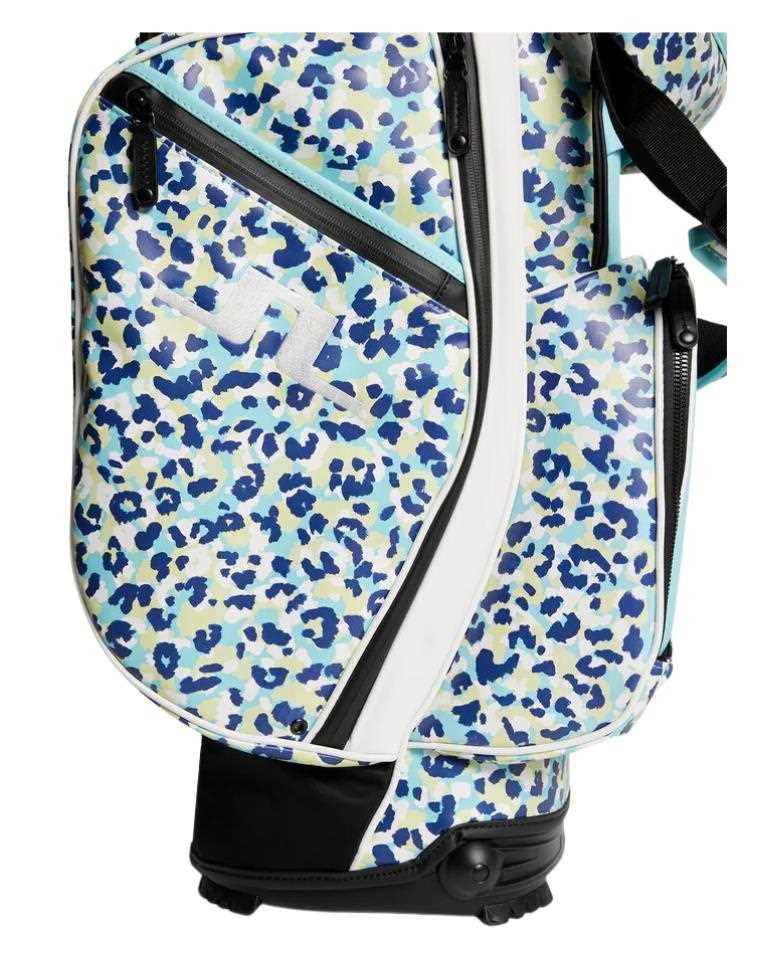 J.Lindeberg play stand bag, leopard aruba blue