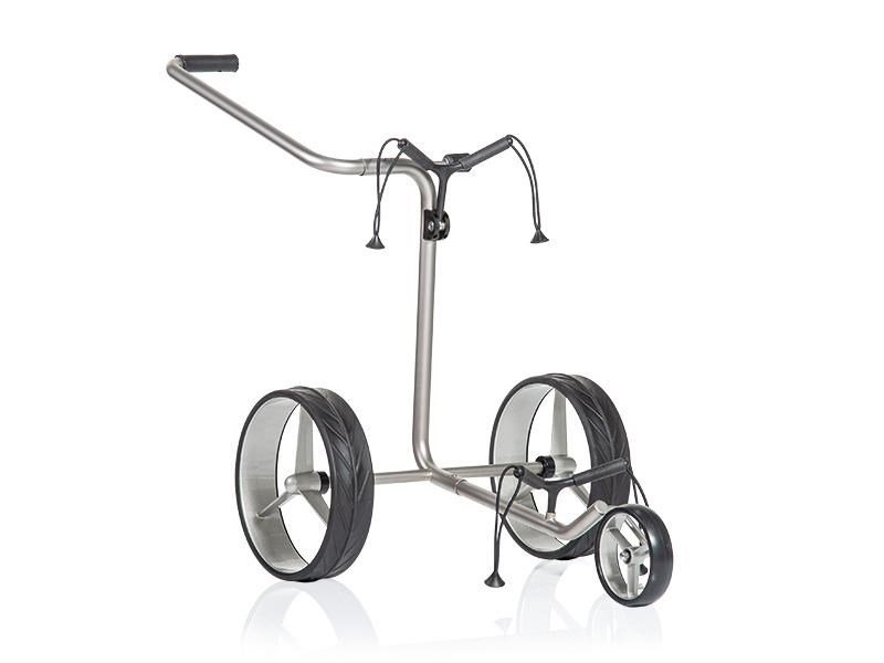 JuCad Junior Stainless Steel 3-wheeled wózek golfowy + torba