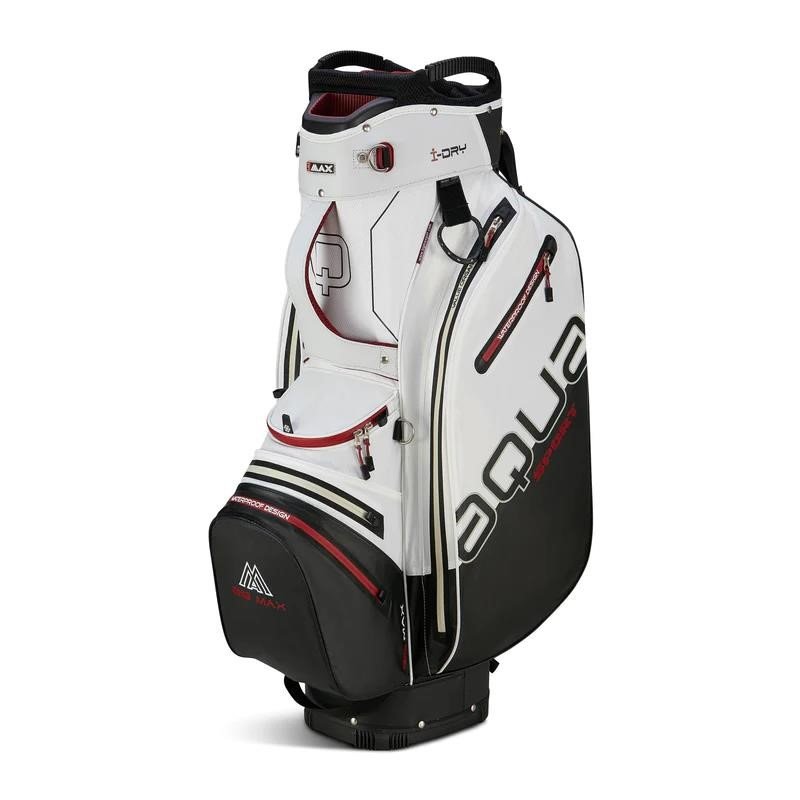 Big Max Aqua Sport 4 cart bag, biało/czarno/bordowy