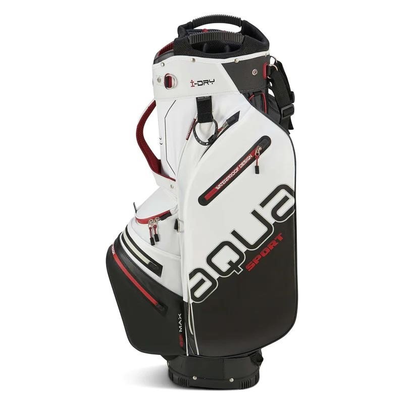Big Max Aqua Sport 4 cart bag, biało/czarno/bordowy