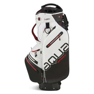 Big Max Aqua Sport 4 cart bag, biało/czarno/bordowy