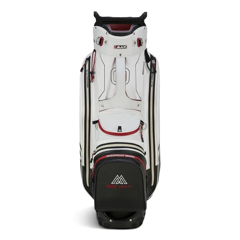 Big Max Aqua Sport 4 cart bag, biało/czarno/bordowy