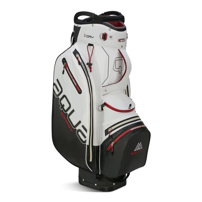 Big Max Aqua Sport 4 cart bag, biało/czarno/bordowy