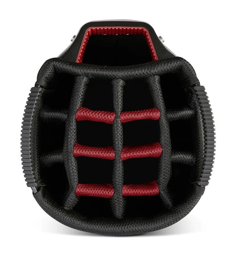 Big Max Aqua Sport 4 cart bag, biało/czarno/bordowy