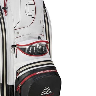 Big Max Aqua Sport 4 cart bag, biało/czarno/bordowy