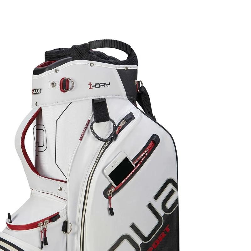 Big Max Aqua Sport 4 cart bag, biało/czarno/bordowy