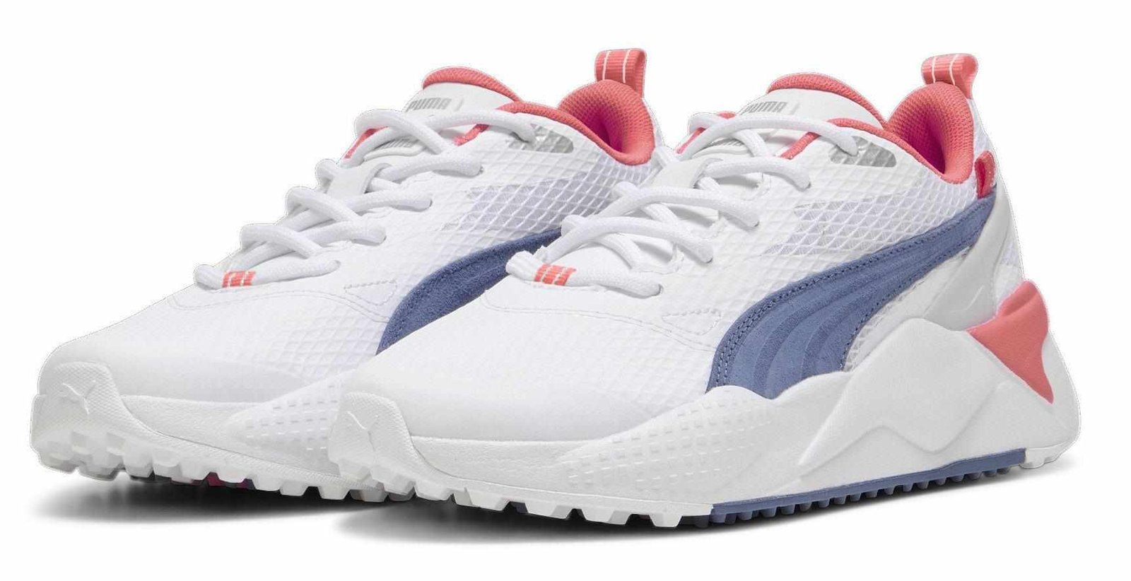 Puma Gs-X Efekt damskie buty golfowe, biało/niebieskie