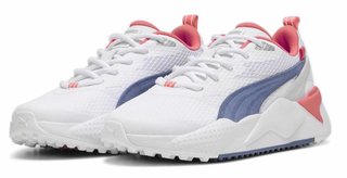 Puma Gs-X Efekt damskie buty golfowe, biało/niebieskie