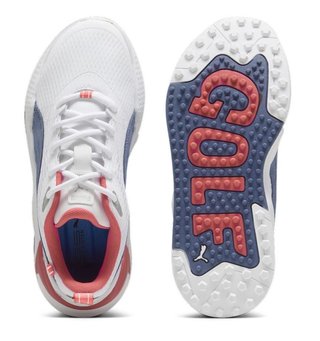 Puma Gs-X Efekt damskie buty golfowe, biało/niebieskie