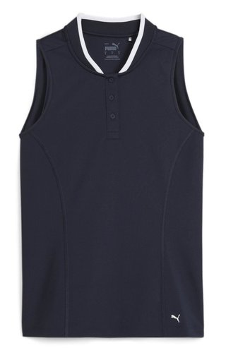 Puma Range Pique Sleeveless damskie polo, granatowe
