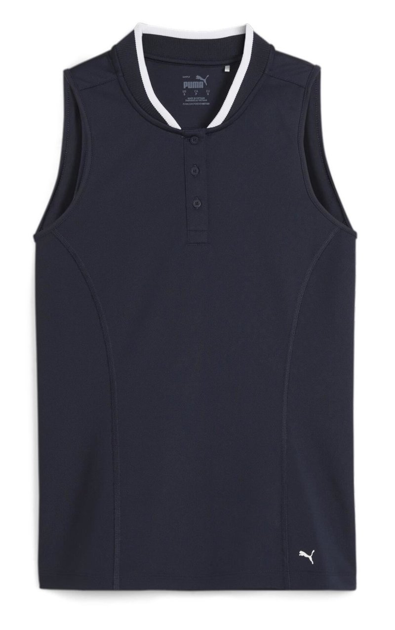 Puma Range Pique Sleeveless damskie polo, granatowe