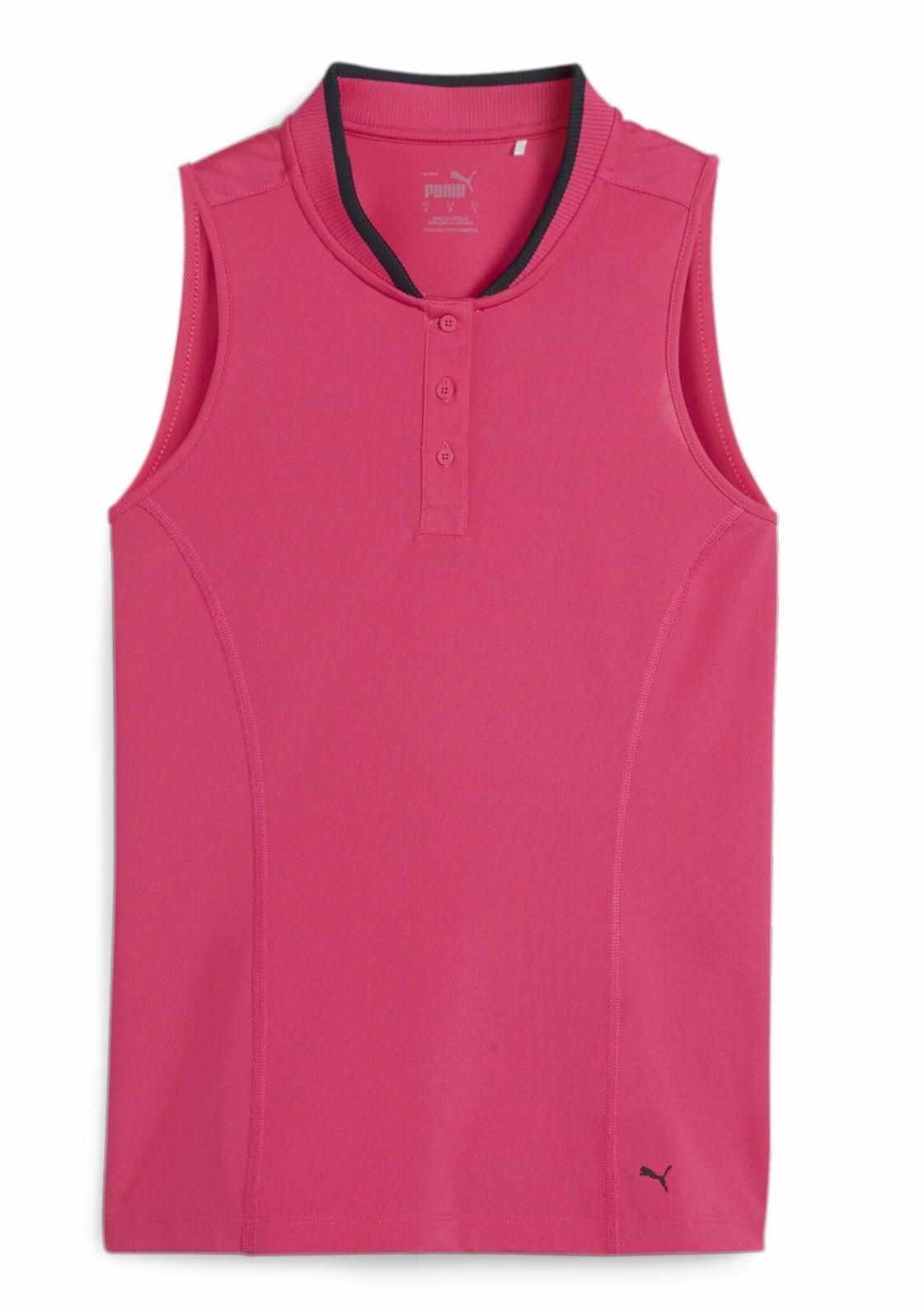 Puma Range Pique Sleeveless damskie polo, różowe
