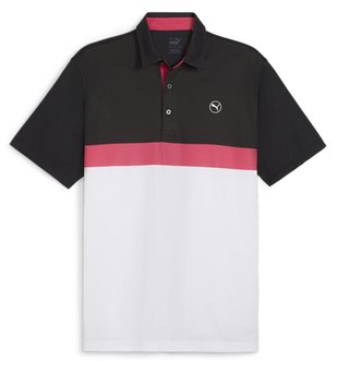 Puma Pure Colorblock męskie polo, białe