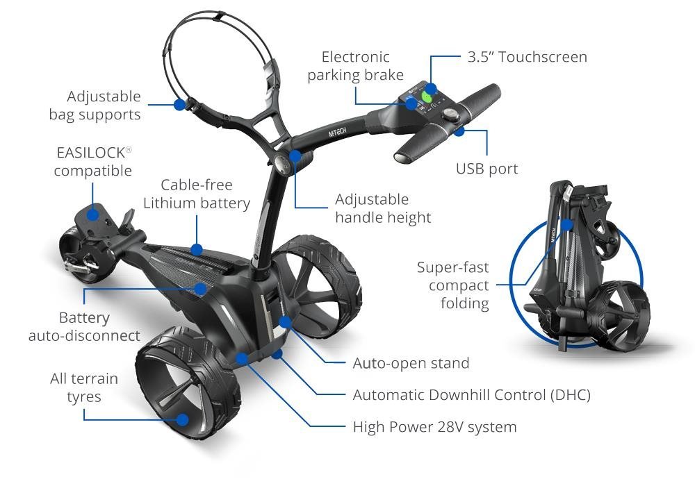 Motocaddy M-TECH GPS DHC wózek elektryczny