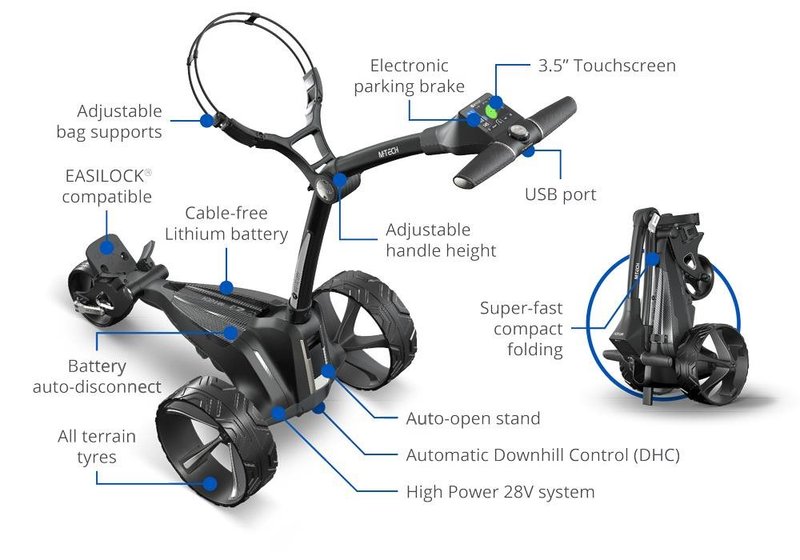 Motocaddy M-TECH GPS DHC wózek elektryczny