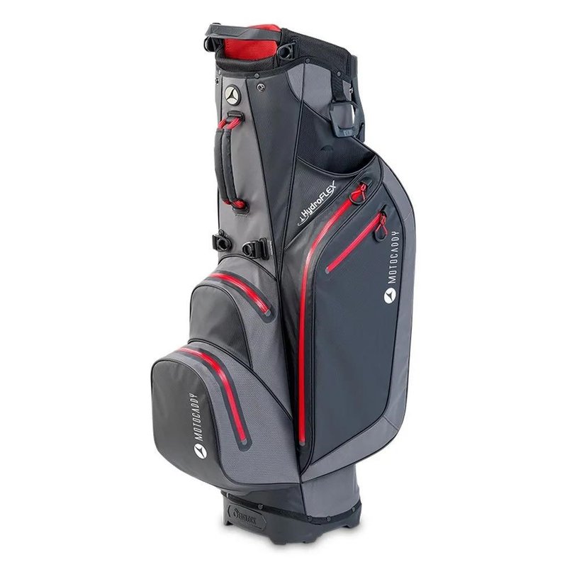 Motocaddy HydroFLEX stand bag, szaro/czerwony