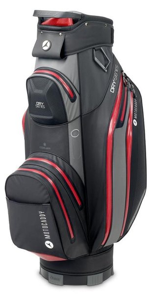 Motocaddy Dry Series cart bag, szaro/czerwony