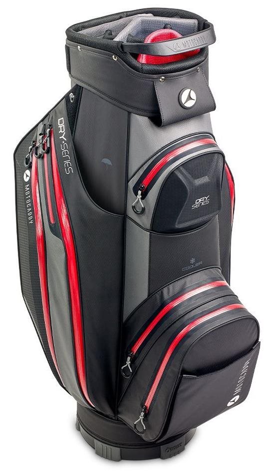 Motocaddy Dry Series cart bag, szaro/czerwony