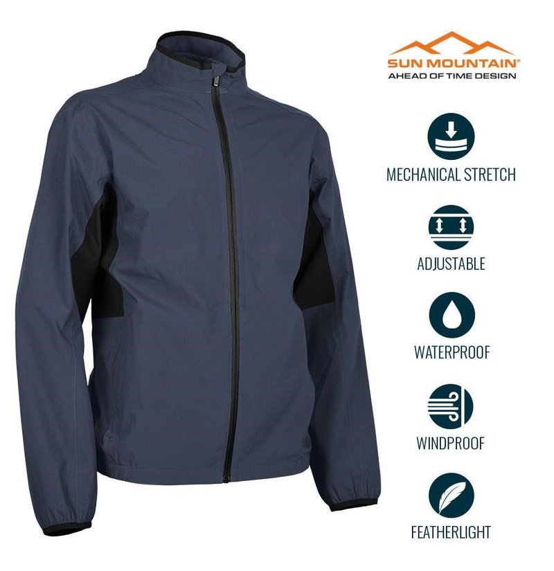 Sun Mountain Monsoon Waterproof męska kurtka, granatowa