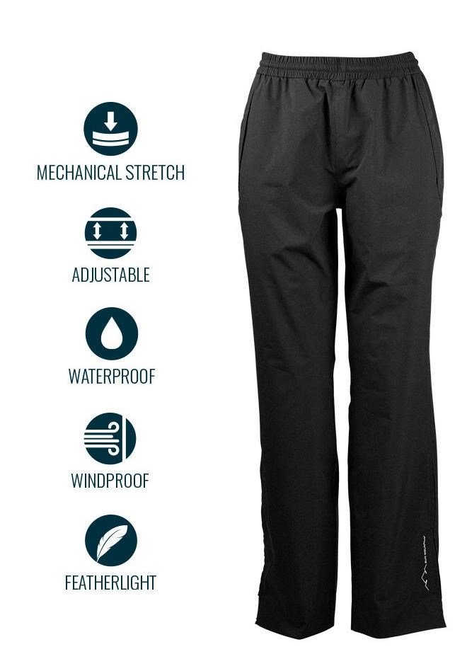 Sun Mountain Monsoon Waterproof spodnie męskie, czarne