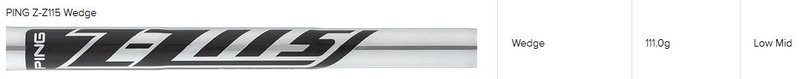 PING s159 Chrome wedge, stal