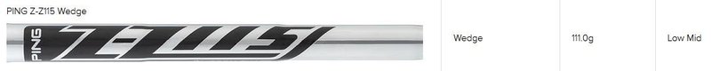 PING s159 Midnight wedge, stal