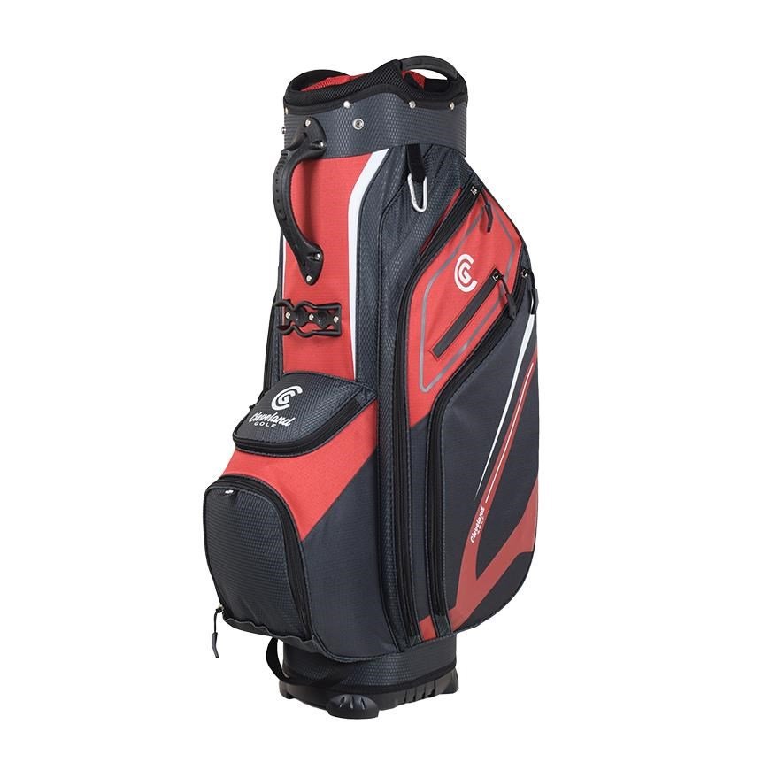 Cleveland Friday 3 cart bag, czerwono/szary