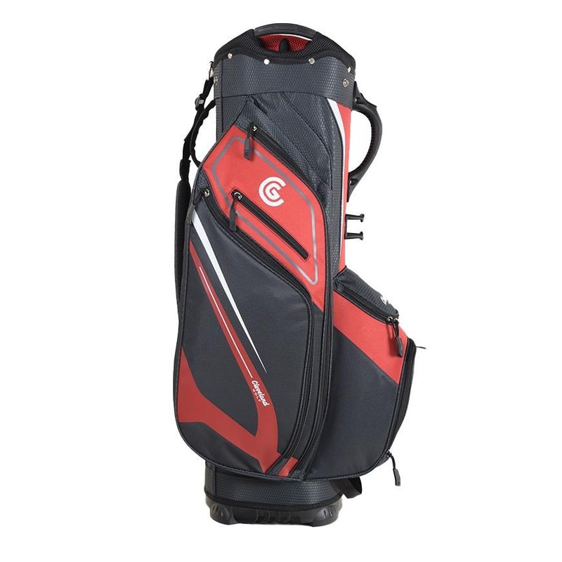 Cleveland Friday 3 cart bag, czerwono/szary