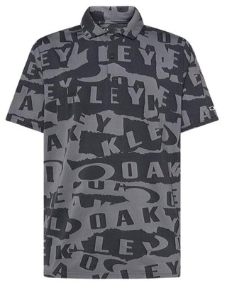 Oakley Ransom Jacquard męskie polo, czarne