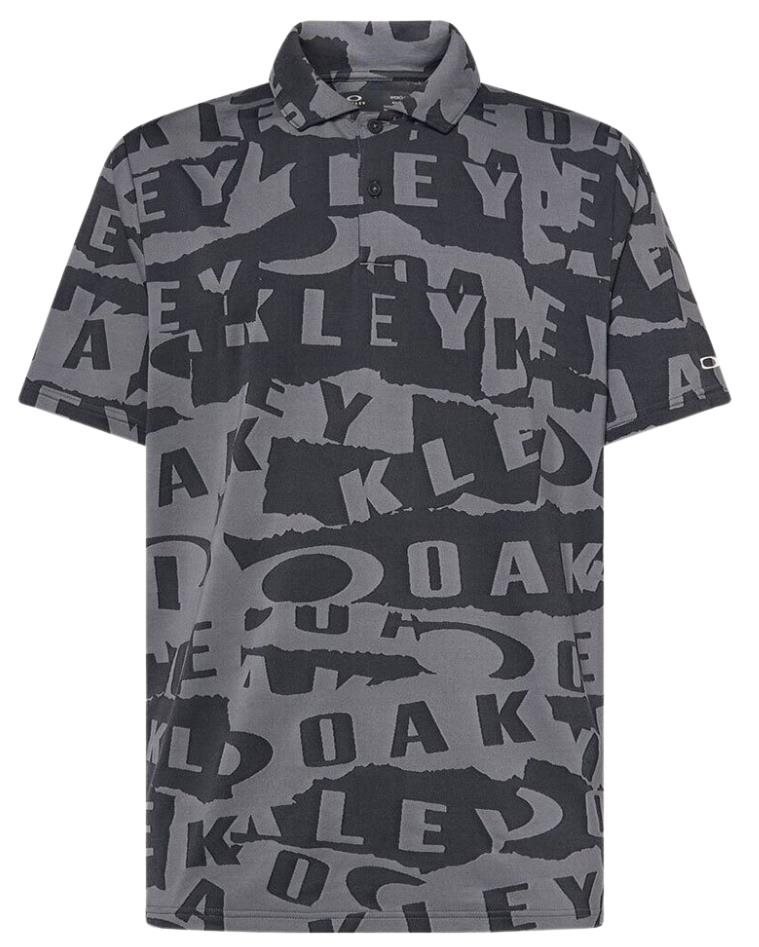 Oakley Ransom Jacquard męskie polo, czarne