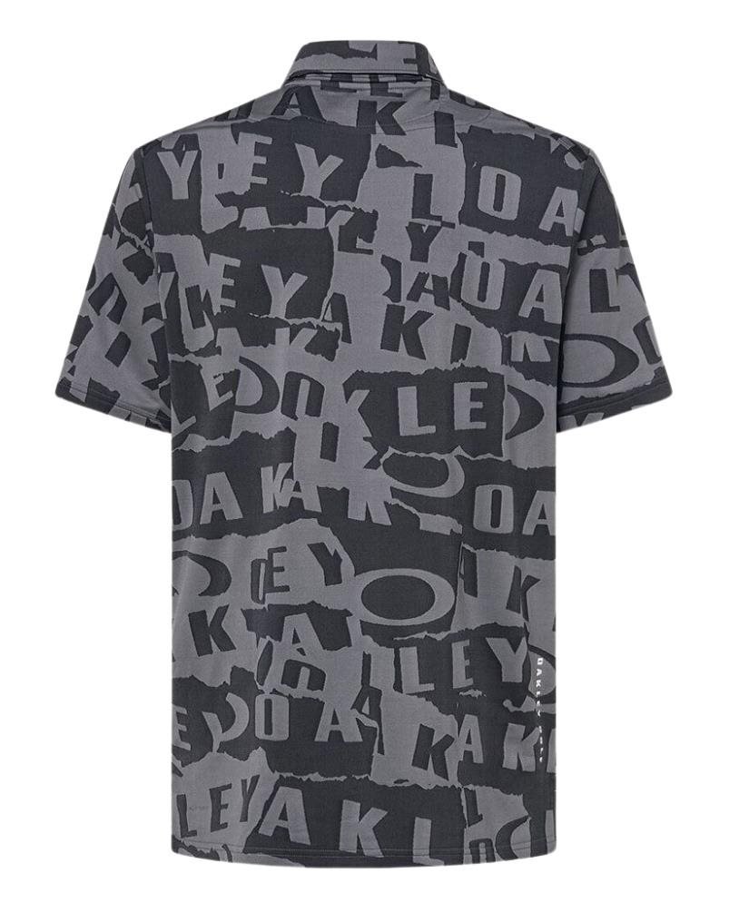 Oakley Ransom Jacquard męskie polo, czarne