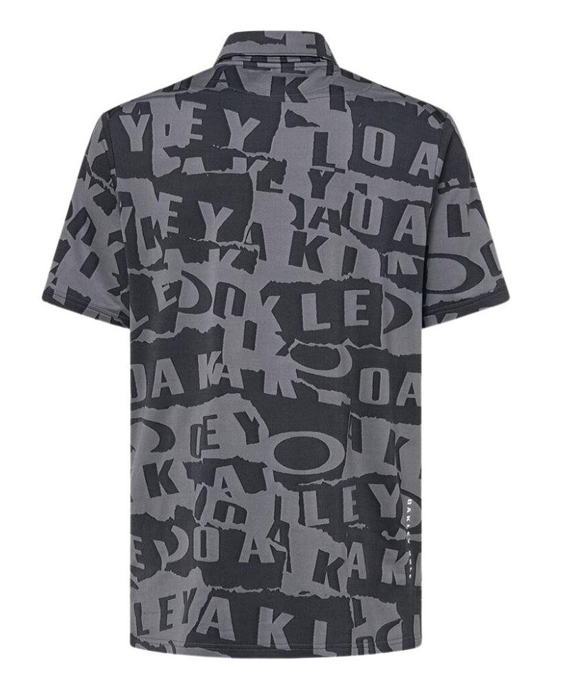 Oakley Ransom Jacquard męskie polo, czarne