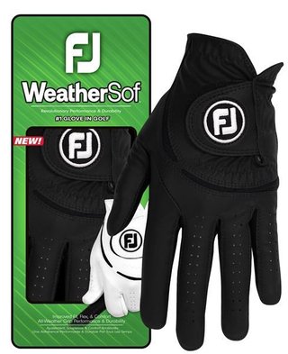 FootJoy WeatherSof damska rękawiczka golfowa, czarna