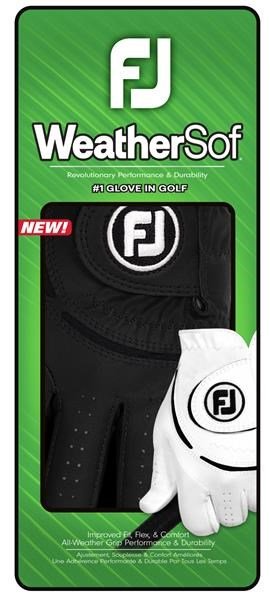 FootJoy WeatherSof damska rękawiczka golfowa, czarna