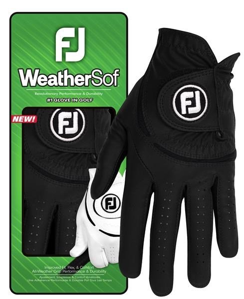 FootJoy WeatherSof damska rękawiczka golfowa, czarna