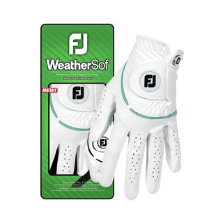 FootJoy WeatherSof damska rękawiczka golfowa, biała/sea glass