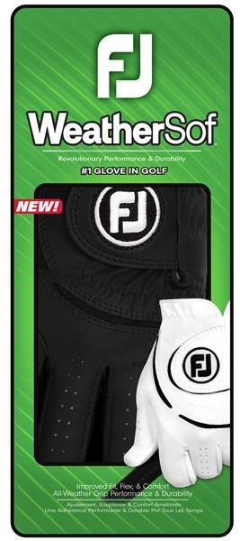 FootJoy WeatherSof męska rękawiczka golfowa, czarna