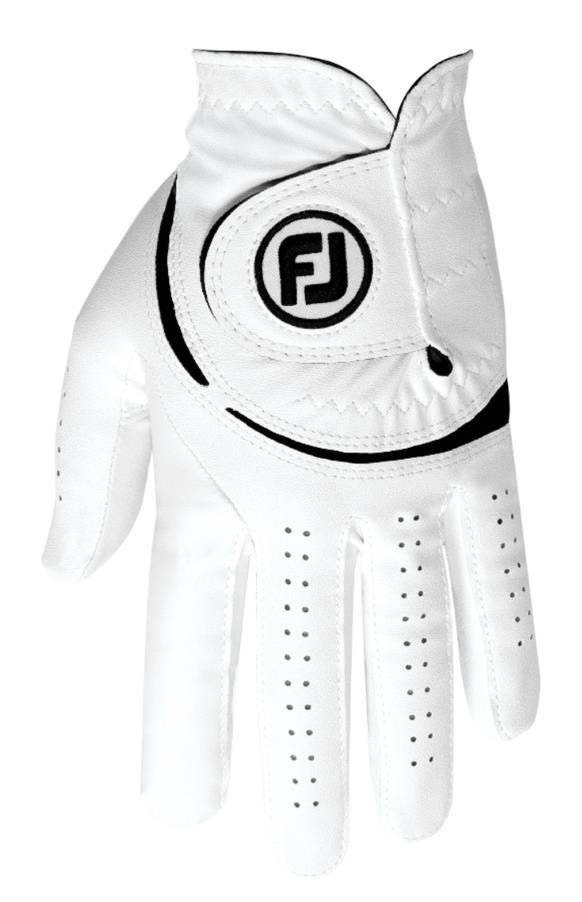 FootJoy WeatherSof męska rękawiczka golfowa, biało/czarna