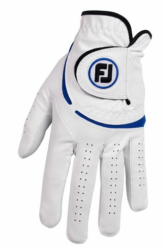 FootJoy WeatherSof męska rękawiczka golfowa, biało/niebieska