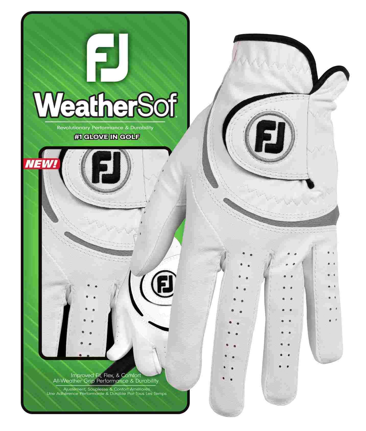FootJoy WeatherSof rękawiczka męska, biało/szara
